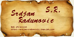 Srđan Radunović vizit kartica